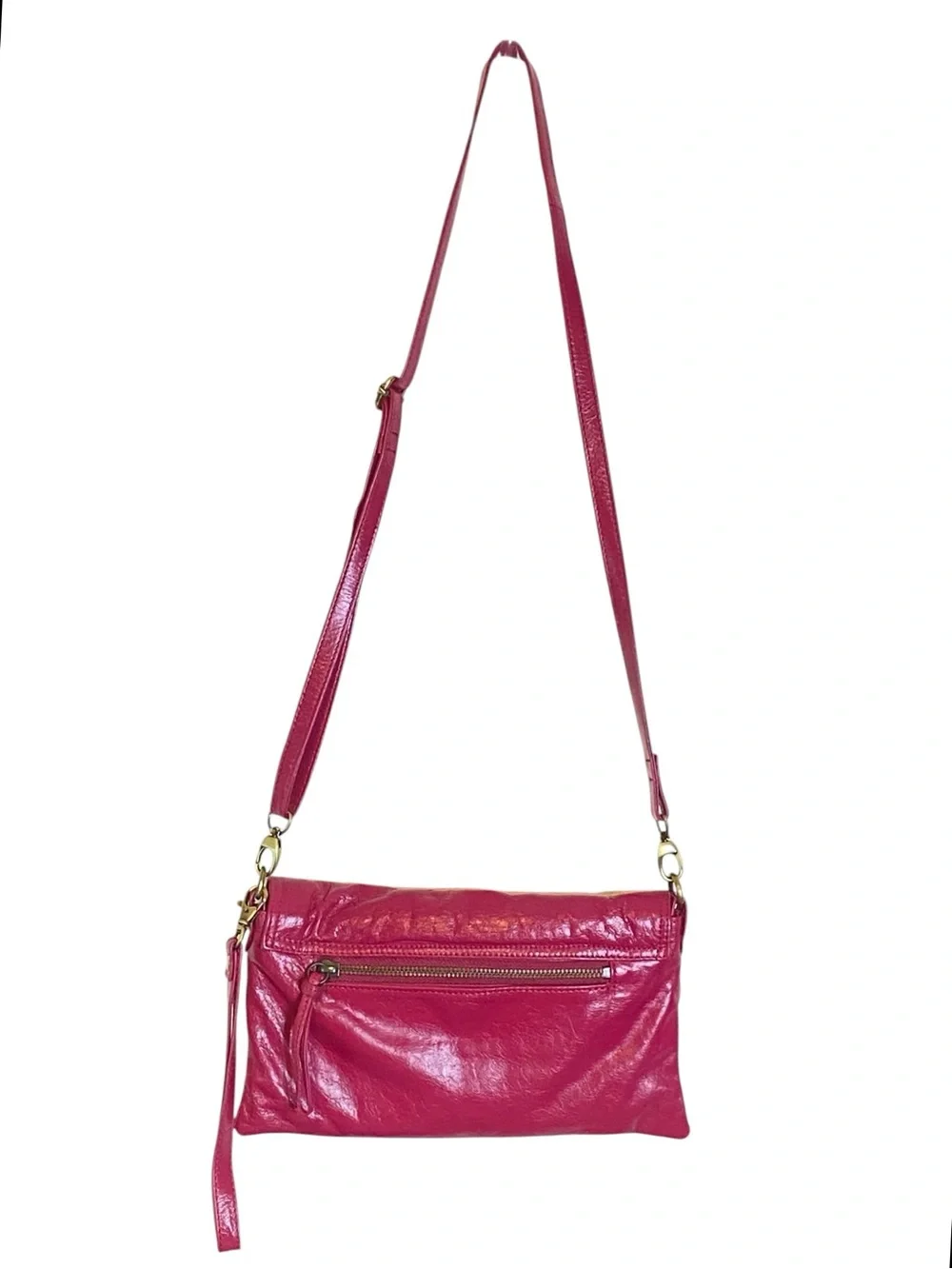 Latico Leather Pink Crossbody Wristlet Clutch Flap bag